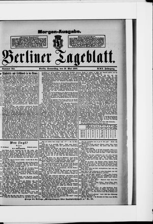 Berliner Tageblatt und Handels-Zeitung vom 19.05.1892