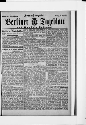Berliner Tageblatt und Handels-Zeitung vom 23.05.1892