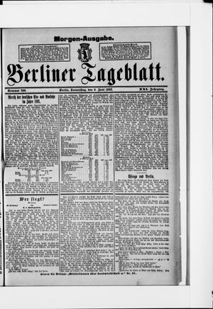 Berliner Tageblatt und Handels-Zeitung vom 09.06.1892