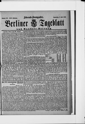Berliner Tageblatt und Handels-Zeitung on Jun 9, 1892
