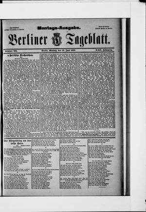 Berliner Tageblatt und Handels-Zeitung vom 13.06.1892