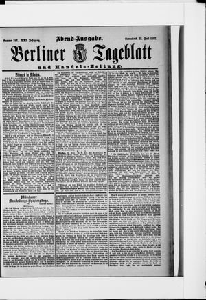 Berliner Tageblatt und Handels-Zeitung vom 25.06.1892