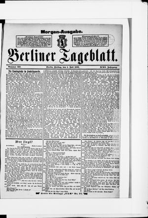 Berliner Tageblatt und Handels-Zeitung vom 01.07.1892