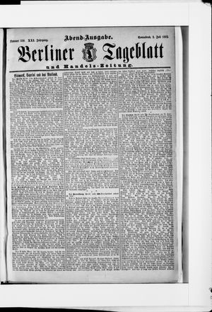 Berliner Tageblatt und Handels-Zeitung vom 02.07.1892