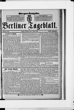 Berliner Tageblatt und Handels-Zeitung vom 08.07.1892
