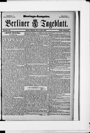 Berliner Tageblatt und Handels-Zeitung on Jul 11, 1892