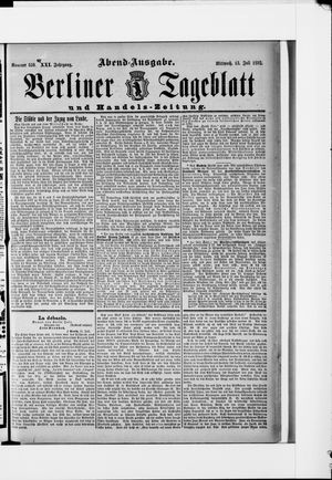 Berliner Tageblatt und Handels-Zeitung vom 13.07.1892