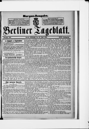 Berliner Tageblatt und Handels-Zeitung vom 20.07.1892