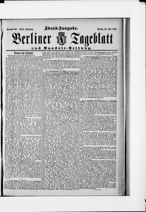 Berliner Tageblatt und Handels-Zeitung on Jul 22, 1892