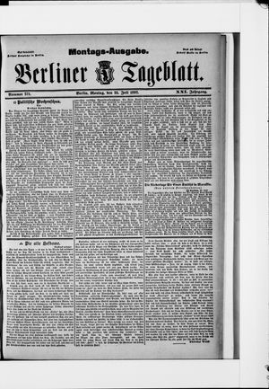 Berliner Tageblatt und Handels-Zeitung on Jul 25, 1892