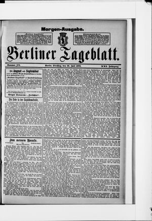Berliner Tageblatt und Handels-Zeitung on Jul 26, 1892