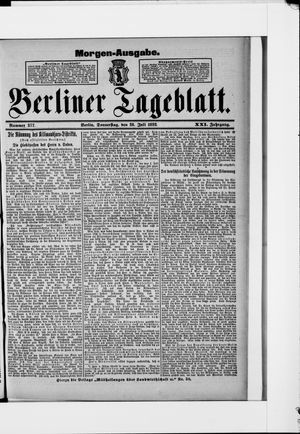 Berliner Tageblatt und Handels-Zeitung on Jul 28, 1892