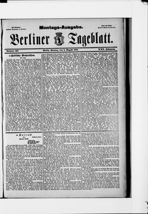 Berliner Tageblatt und Handels-Zeitung vom 08.08.1892