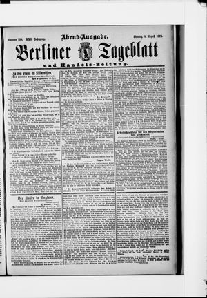 Berliner Tageblatt und Handels-Zeitung vom 08.08.1892