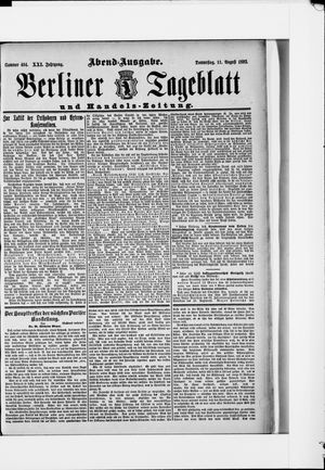 Berliner Tageblatt und Handels-Zeitung vom 11.08.1892