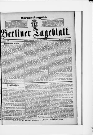 Berliner Tageblatt und Handels-Zeitung vom 21.08.1892