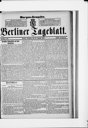 Berliner Tageblatt und Handels-Zeitung vom 23.08.1892