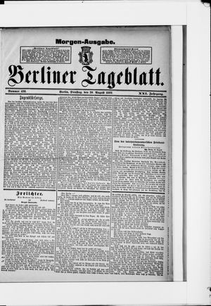 Berliner Tageblatt und Handels-Zeitung vom 30.08.1892