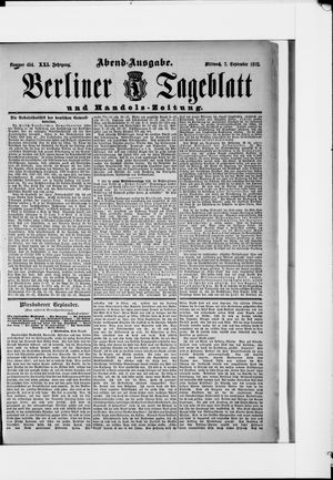 Berliner Tageblatt und Handels-Zeitung vom 07.09.1892
