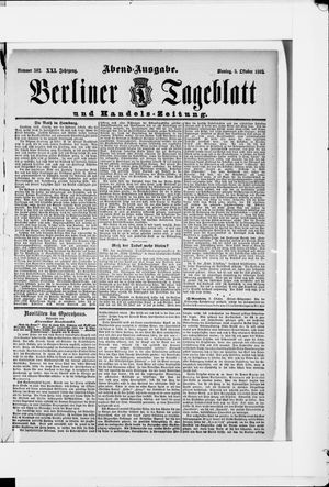 Berliner Tageblatt und Handels-Zeitung vom 03.10.1892