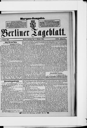 Berliner Tageblatt und Handels-Zeitung vom 07.10.1892