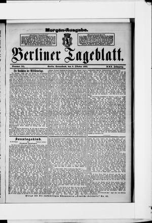 Berliner Tageblatt und Handels-Zeitung vom 08.10.1892
