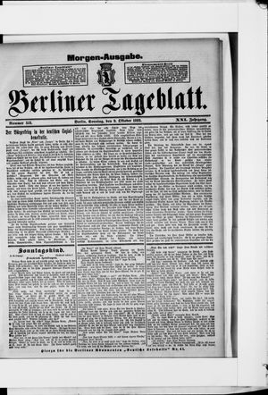 Berliner Tageblatt und Handels-Zeitung vom 09.10.1892