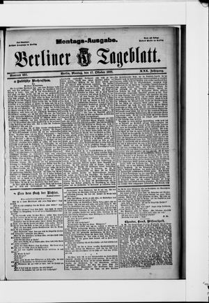 Berliner Tageblatt und Handels-Zeitung vom 17.10.1892