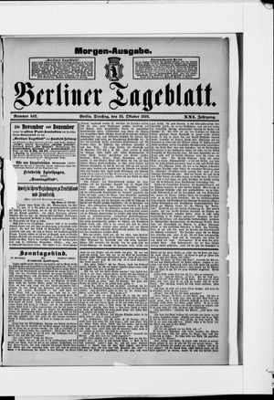 Berliner Tageblatt und Handels-Zeitung vom 25.10.1892