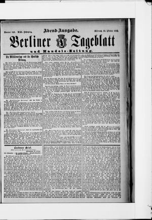 Berliner Tageblatt und Handels-Zeitung vom 26.10.1892
