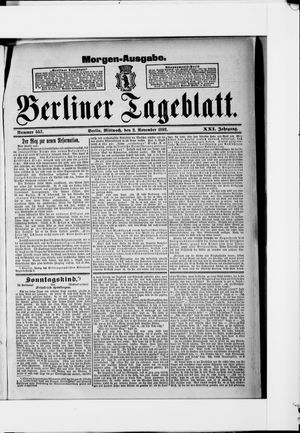 Berliner Tageblatt und Handels-Zeitung vom 02.11.1892