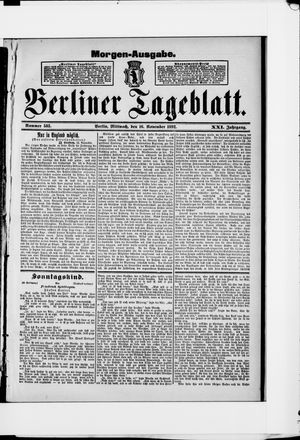 Berliner Tageblatt und Handels-Zeitung vom 16.11.1892