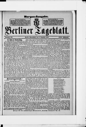 Berliner Tageblatt und Handels-Zeitung vom 03.12.1892