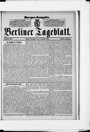 Berliner Tageblatt und Handels-Zeitung vom 06.12.1892