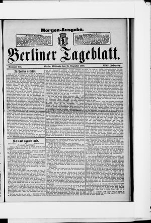 Berliner Tageblatt und Handels-Zeitung vom 21.12.1892