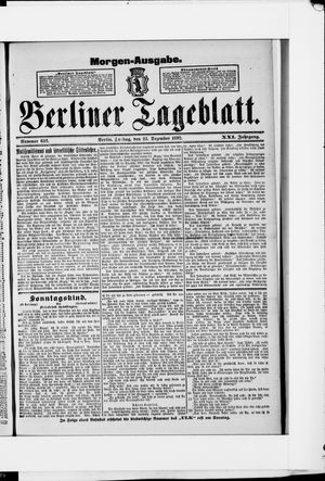 Berliner Tageblatt und Handels-Zeitung vom 23.12.1892