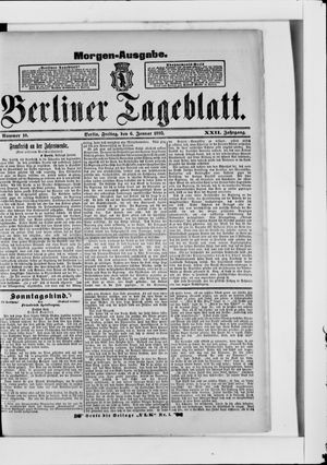 Berliner Tageblatt und Handels-Zeitung vom 06.01.1893