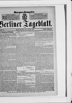 Berliner Tageblatt und Handels-Zeitung on Jan 8, 1893