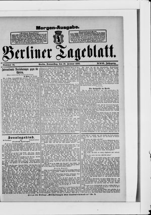 Berliner Tageblatt und Handels-Zeitung vom 12.01.1893