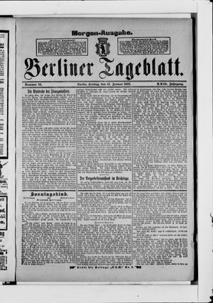 Berliner Tageblatt und Handels-Zeitung vom 13.01.1893