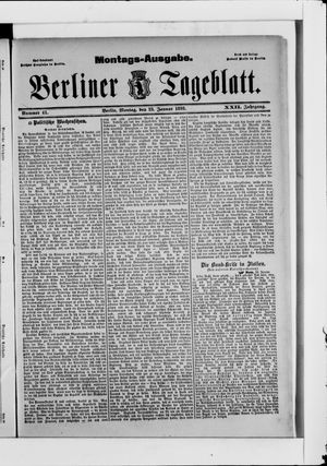 Berliner Tageblatt und Handels-Zeitung vom 23.01.1893