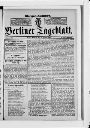 Berliner Tageblatt und Handels-Zeitung vom 25.01.1893