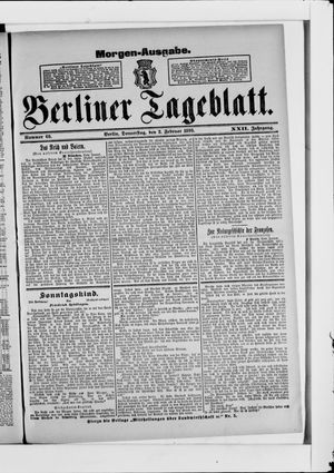 Berliner Tageblatt und Handels-Zeitung on Feb 2, 1893