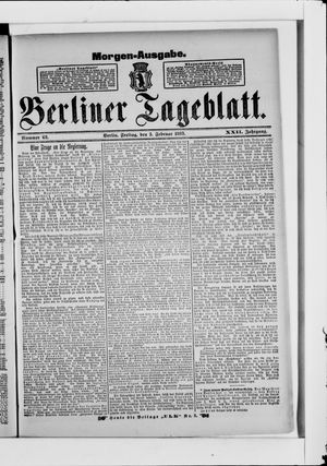 Berliner Tageblatt und Handels-Zeitung vom 03.02.1893