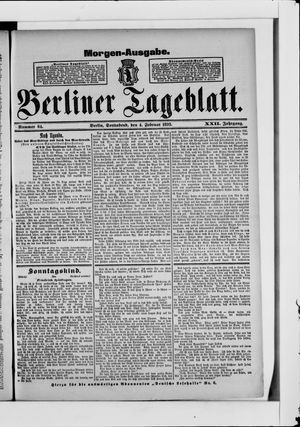 Berliner Tageblatt und Handels-Zeitung on Feb 4, 1893