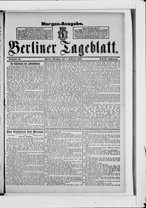 Berliner Tageblatt und Handels-Zeitung on Feb 7, 1893