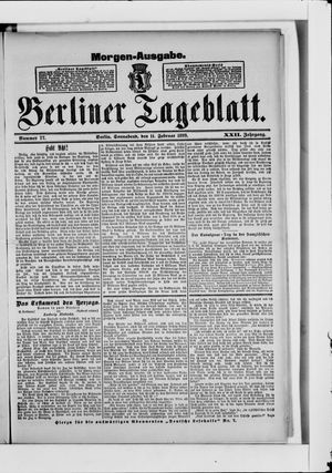 Berliner Tageblatt und Handels-Zeitung vom 11.02.1893