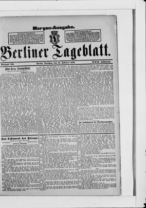 Berliner Tageblatt und Handels-Zeitung vom 28.02.1893