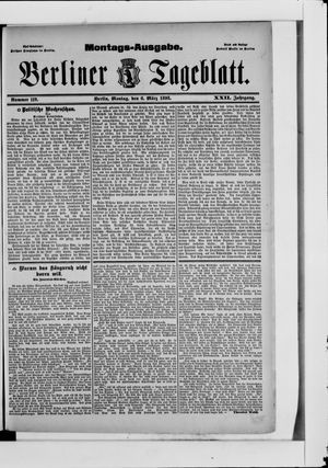 Berliner Tageblatt und Handels-Zeitung vom 06.03.1893