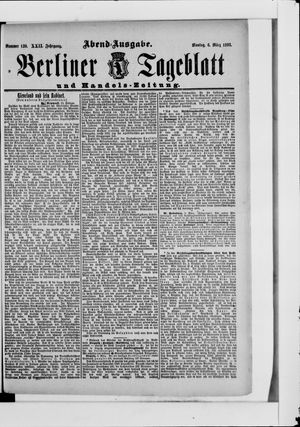 Berliner Tageblatt und Handels-Zeitung vom 06.03.1893